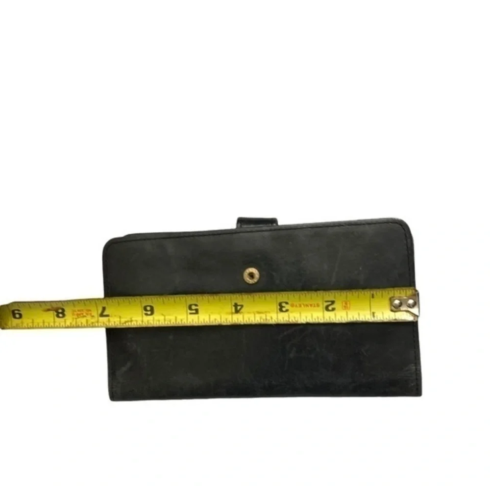 Coach vintage black leather slim wallet - Picture 4 of 11